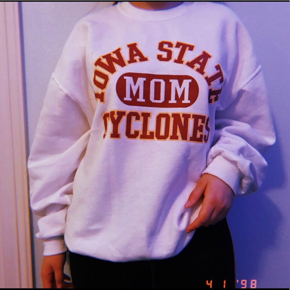 White oversized sweater